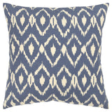 18" Navy Cotton Throw Pillow