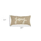 11" X 21" Natural Cotton Throw Pillow