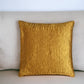 18" Gold Cotton Throw Pillow