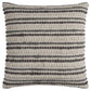Brown Beige Nubby Texture Bands Throw Pillow