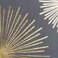 20" Gray and Gold Fireworks Cotton Throw Pillow