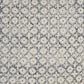 Blue Beige Distressed Block Throw Pillow