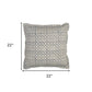 Blue Beige Distressed Block Throw Pillow