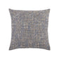 22" Blue And Gray Geometric Weave Nubby Cotton Throw Pillow with Texture