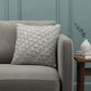 Lux Silver and Gold Beaded Chevron Throw Pillow