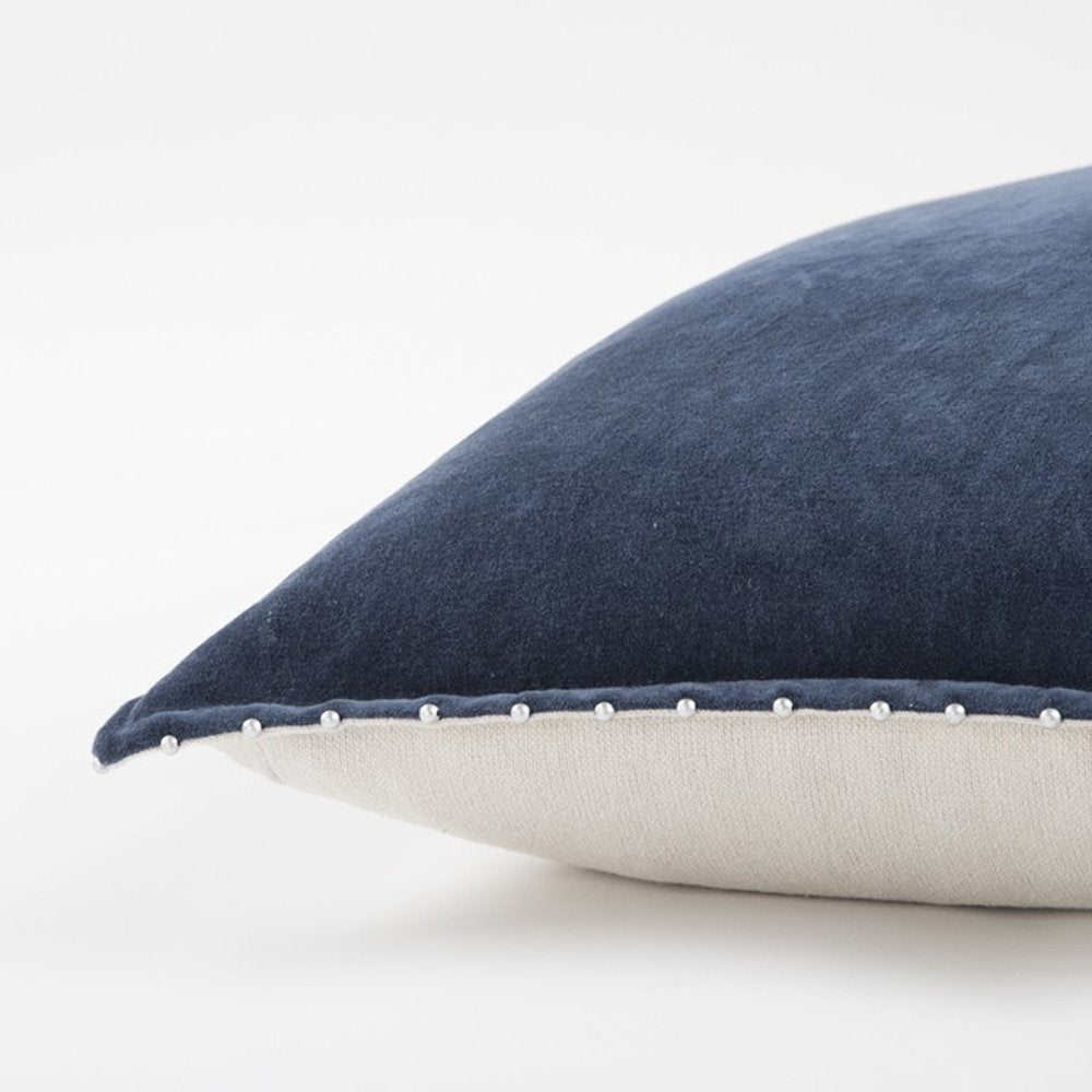 20" Brown Cotton Throw Pillow