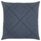 Indigo Pin Tuck Diamond Pattern Throw Pillow