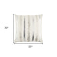 Silver and Gold Glam Stripe Beaded Throw Pillow