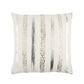 Silver and Gold Glam Stripe Beaded Throw Pillow
