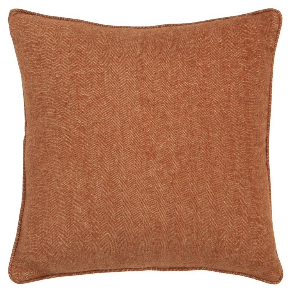 20" Brown Cotton Throw Pillow