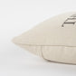 Gray Taupe Canvas Happy Place Throw Pillow