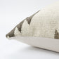 Cream Beige Classic Ikat Pattern Throw Pillow