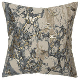 Natural Taupe Marbled Pattern Throw Pillow
