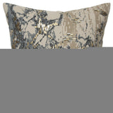 Natural Taupe Marbled Pattern Throw Pillow