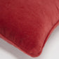 20" Red Cotton Throw Pillow