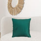 Teal Smooth Weaved Modern Throw Pillow