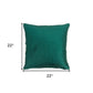 Teal Smooth Weaved Modern Throw Pillow