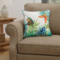 White Green Butterfly Bliss Decorative Throw Pillow