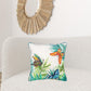 White Green Butterfly Bliss Decorative Throw Pillow