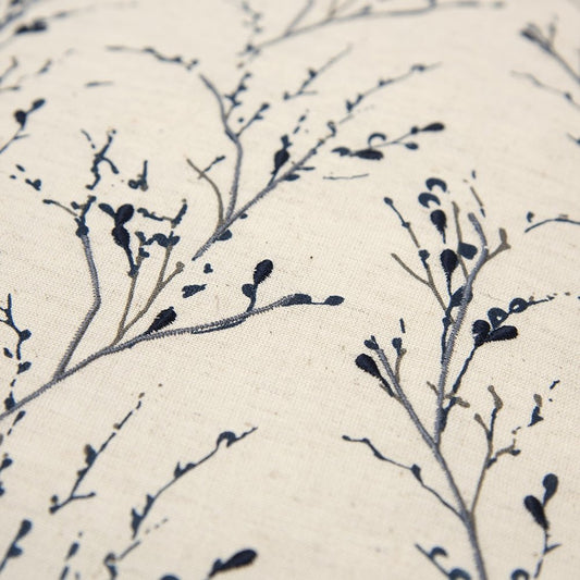 Blue Tiny Floral Buds Throw Pillow