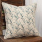 Blue Tiny Floral Buds Throw Pillow