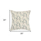 Blue Tiny Floral Buds Throw Pillow