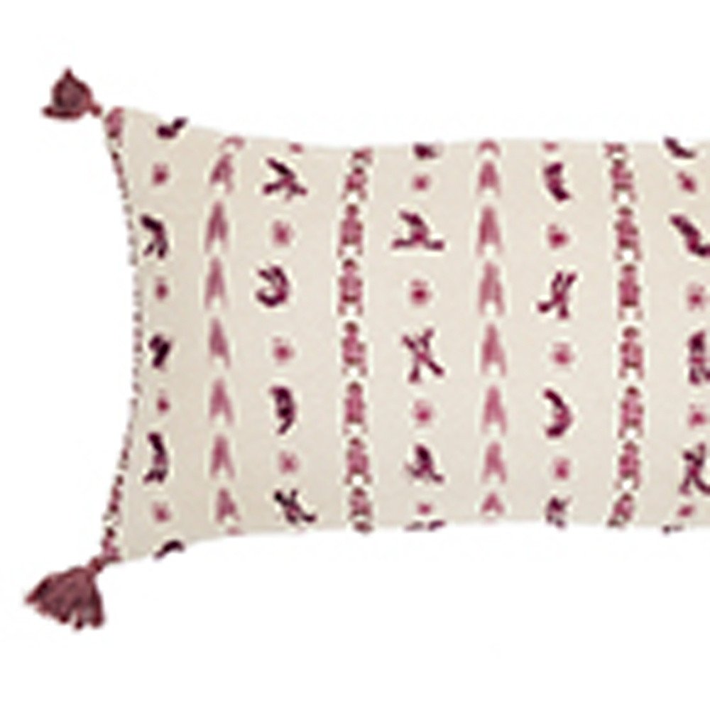 14" X 26" Natural Cotton Throw Pillow