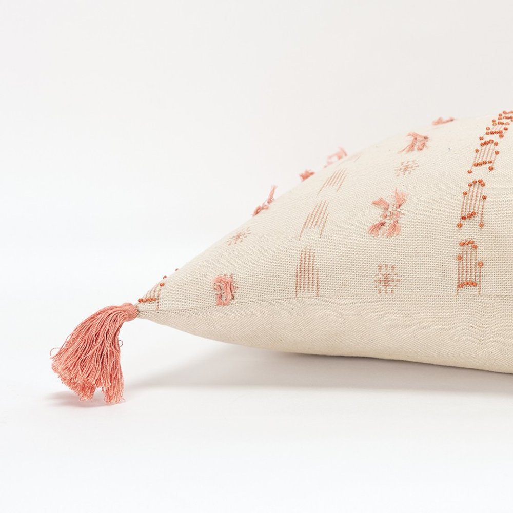 14" X 26" Natural Cotton Throw Pillow