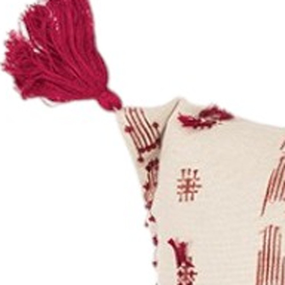 14" X 26" Natural Cotton Throw Pillow