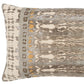 Gray Beige Tribal Distressed Lumbar Pillow