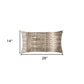 Gray Beige Tribal Distressed Lumbar Pillow