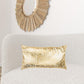Gold Foil Etched Pattern Lumbar Pillow