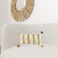 Cream Accent Striped Boho Chic Lumbar Pillow