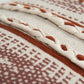 14" X 26" Natural And Russet Lumbar Striped Cotton Throw Pillow with Texture