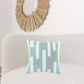 Aqua Blue Dimensional Pattern Play Throw Pillow
