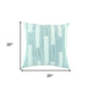Aqua Blue Dimensional Pattern Play Throw Pillow