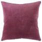22" Raspberry Cotton Velvet Throw Pillow
