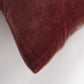 22" Raspberry Cotton Velvet Throw Pillow