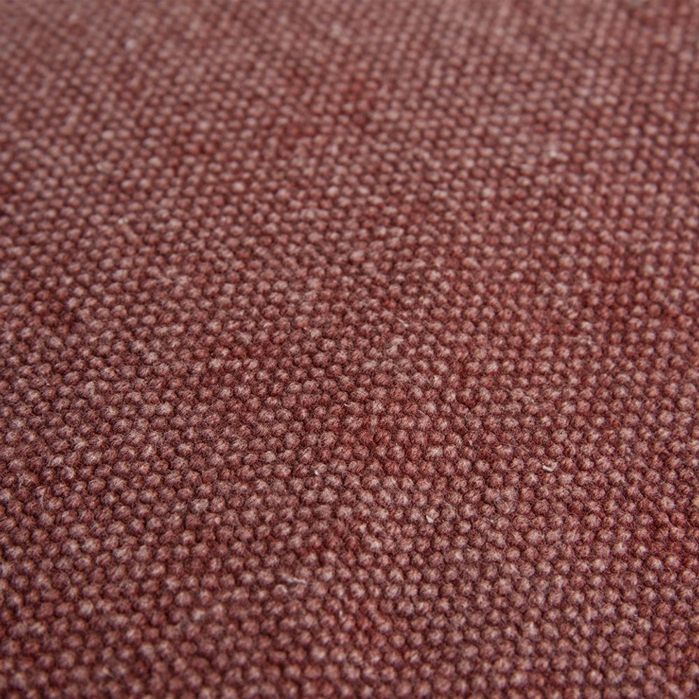 22" Raspberry Cotton Velvet Throw Pillow