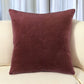 22" Raspberry Cotton Velvet Throw Pillow