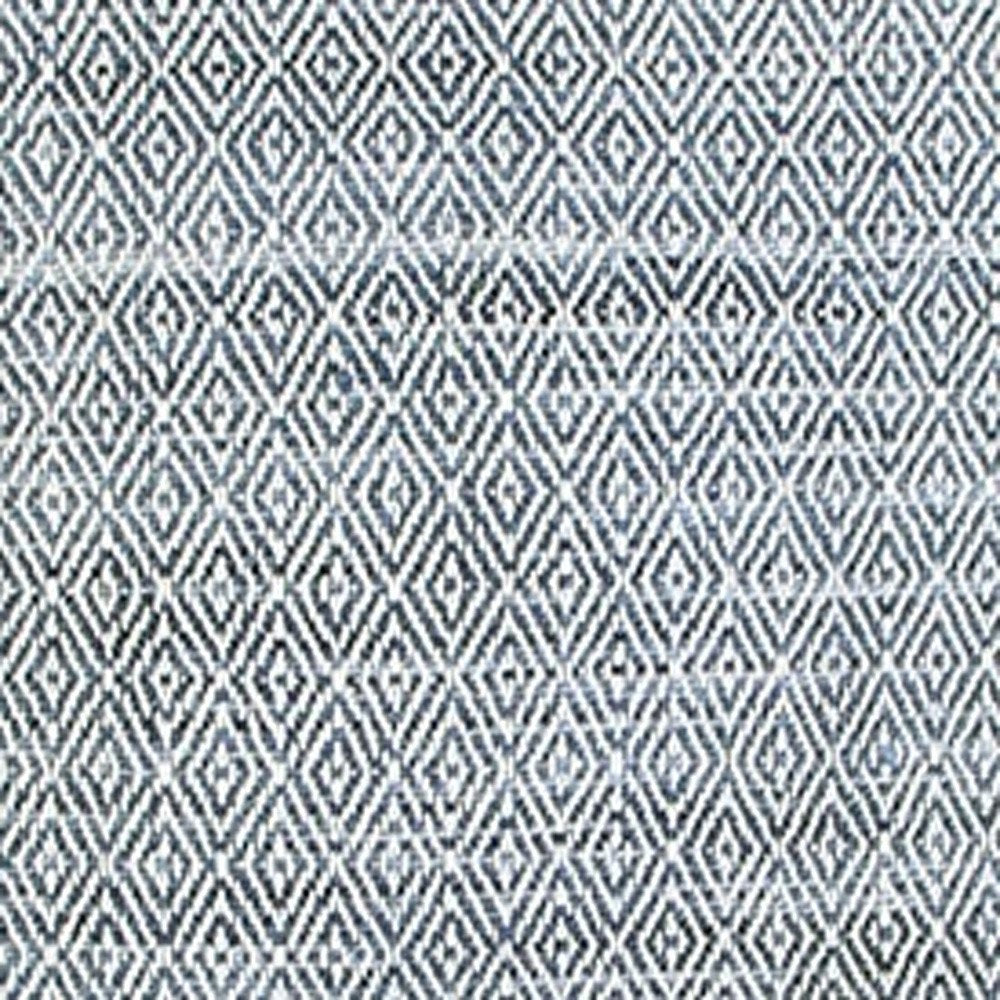 20" Gray and Ivory Herringbone Cotton Throw Pillow With Tassels