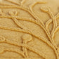 14" X 26" Yellow Botanical Throw Pillow With Embroidery