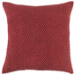 20" Merlot Cotton Throw Pillow with Nubby Texture