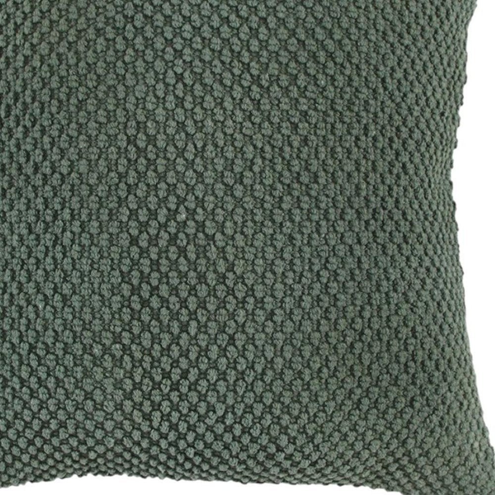 20" Merlot Cotton Throw Pillow with Nubby Texture