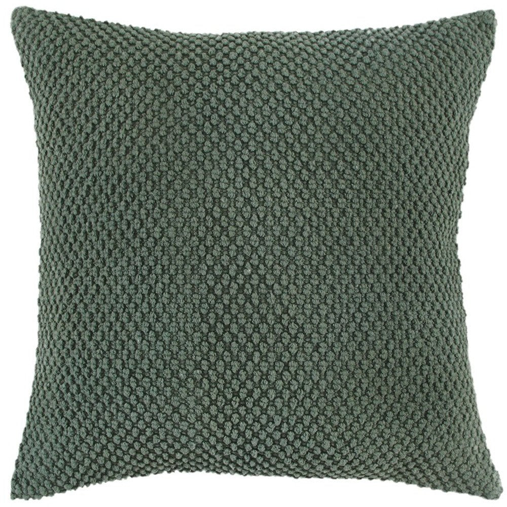 20" Merlot Cotton Throw Pillow with Nubby Texture