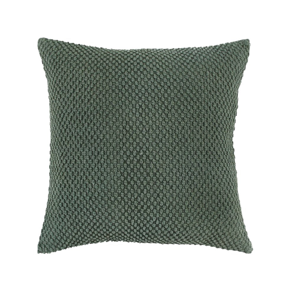 20" Merlot Cotton Throw Pillow with Nubby Texture