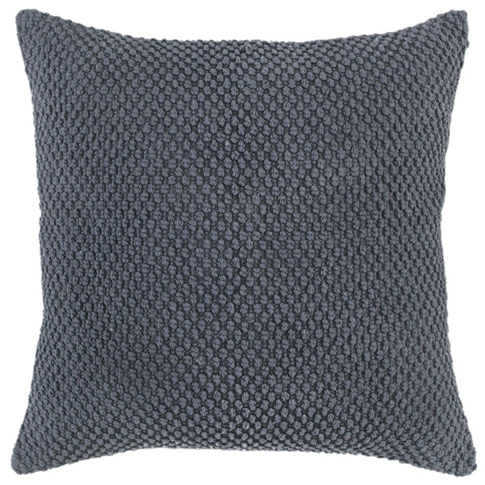 20" Merlot Cotton Throw Pillow with Nubby Texture