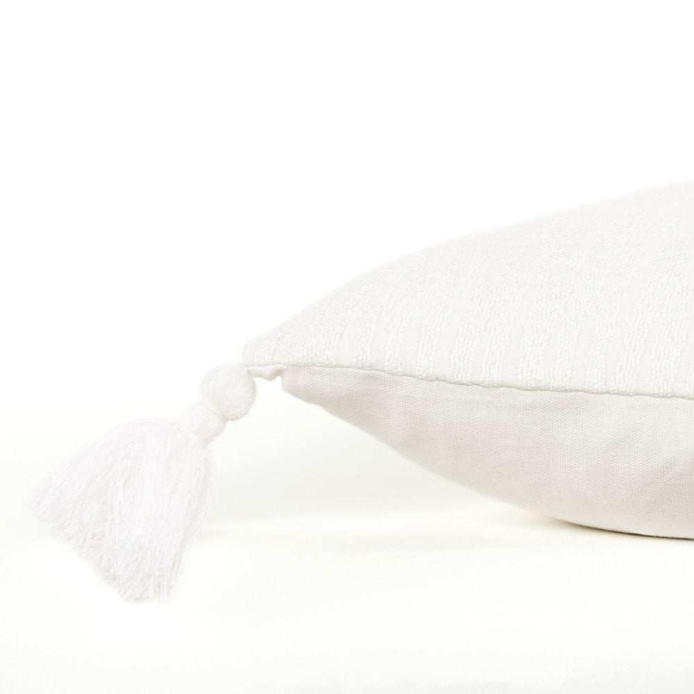 Gold Solid Tonal Abstract Stripe Throw Pillow