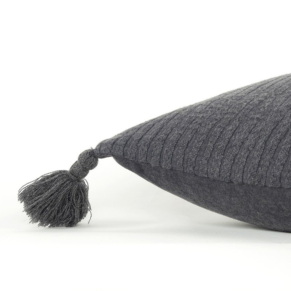 Gold Solid Tonal Abstract Stripe Throw Pillow