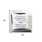 Black White Own The Place Decorative Throw Pillow